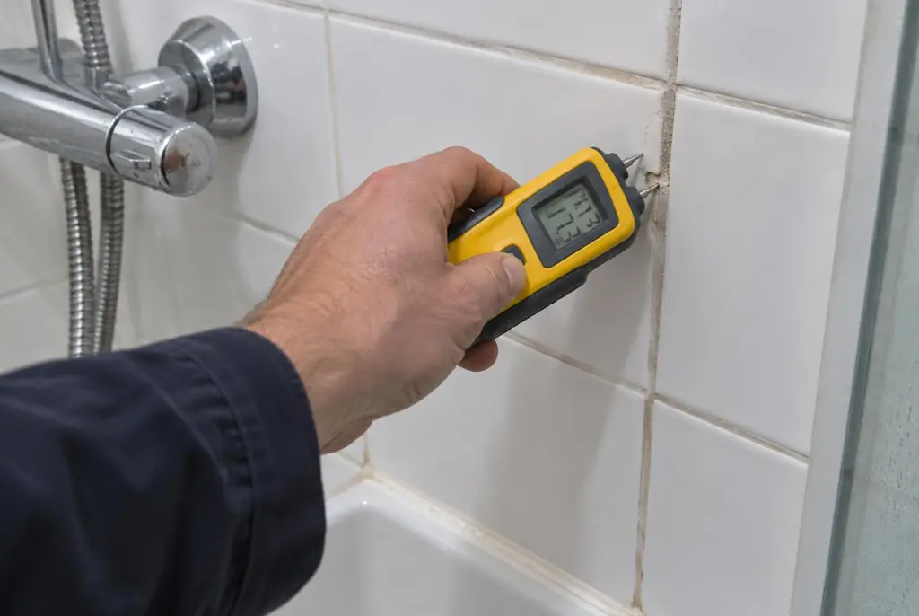 Lekdetectie Bilthoven – vochtmeter op badkamertegels bij de douche
